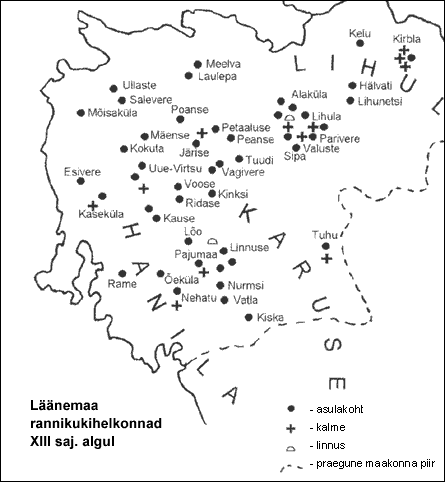 Läänemaa rannikukihelkonnad XIII sajandi algul